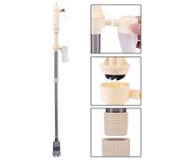 Limpiador de de grava para peceras, funciona con pilas, cambiador de agua para acuario, sifón de limpieza, herramienta de limpieza para de agua de pecera con filtro de malla y