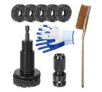 Limpiador De De Rueda: Kit De Repavimentación De Pernos De Llanta, Limpieza De Pernos De Llanta También, Kit De Herramientas Limpiador De Repavimentación De De Freno, Con Adaptador De