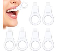 Limpiador de dientes de esponja suave, borrador de manchas seguro, herramienta de blanqueamiento de 6 piezas con fácil construcción, accesorio bucal de espuma suave, limpiador brillante con diseño mod