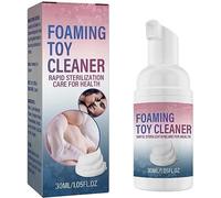 Limpiador de espuma de juguete para adultos, limpiador en seco, descontaminación, limpiador de juguetes de espuma suave y no irritante, 30 ml, limpiador de juguetes para adultos, suave y no irritante