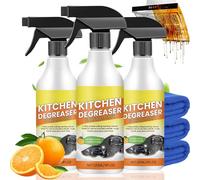 Limpiador de espuma desengrasante de cocina, limpiador de cocina, desengrasante en aerosol, 4 onzas líquidas, limpiador multiusos para ollas y sartenes (3 piezas)