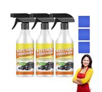 Limpiador de espuma desengrasante de cocina, spray de limpieza desengrasante resistente, apto para superficies de cocina, 120 ml o encimeras, hornos, ollas y sartenes (3)