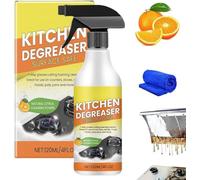 Limpiador de espuma desengrasante de cocina, spray de limpieza desengrasante resistente, limpiador de manchas de utensilios de cocina para el hogar, potente loción de limpieza concentrada, para