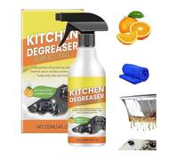 Limpiador de espuma desengrasante de cocina, spray de limpieza desengrasante resistente, limpiador de manchas de utensilios de cocina para el hogar, potente loción de limpieza concentrada, para