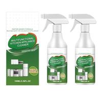 Limpiador de espuma enzimática multiusos, spray quitamanchas de aceite pesado de cocina, fórmula enzimática natural, para electrodomésticos de cocina, uso doméstico (2 Pcs)