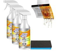 Limpiador de espuma for cocina, limpiador en aerosol for, desengrasante alta resistencia, estufas domésticas, campanas extractoras, suciedad y grasa(3 Pcs)