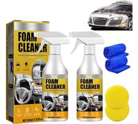 Limpiador de espuma multiusos para coche, limpiador de espuma maestro, limpiador de espuma interior de coche, limpiador de tapicería para asientos de automóvil, potente kit de limpieza de espuma