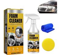 Limpiador de espuma multiusos para coche, limpiador de espuma maestro, limpiador de espuma interior de coche, limpiador de tapicería para asientos de automóvil, potente kit de limpieza de espuma