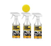 Limpiador de espuma para interior de coche, 3 unidades, para asientos, tapizado, salpicadero, spray