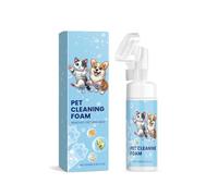 Limpiador de espuma para mascotas, hidrata y hace que tu bebé sea más saludable y hermoso (100 ml) KuW552 (azul, 4,8 x 18 cm)