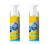 Limpiador de espuma potente y multiusos para interiores de automóviles, limpiador de espuma multiusos, limpiador sin agua de uso general para coches y hogar, de rápida aplicación. (2Piezas)