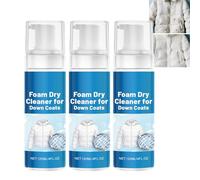Limpiador de espuma seca para chaquetas de plumón y tejidos delicados, limpiador textil sin lavado con spray quitamanchas, limpiador de espuma para ropa, limpiador textil sin lavado para abrigos de