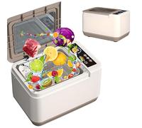 Limpiador de Frutas y Verduras Ultrasónicas de Gran Capacidad, Lavadoras de Frutas y Verduras Portátiles Eficientes con Control Inteligente Led Herramienta de Cocina Eficiente e Higiénica, Adecuada