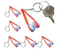 Limpiador de gafas de sol de microfibra, limpiador de gafas de viaje, kit de limpieza de gafas multifuncional, limpiador de gafas de 6 piezas, borrador de dactilares con llavero, acceso