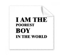 Limpiador de gamuza de limpieza con diseño de I Am The Poorest Boy, 5 piezas de regalo