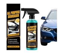 Limpiador de grasa de cocina, 2 botellas de 120 ml, spray limpiador universal para motor y quitagrasas, para casa, coche, eliminación rápida de manchas, estufa, horno, fregadero, encimera, armario