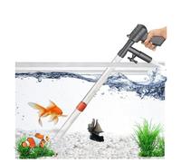 Limpiador de grava for acuarios, limpiador de peceras ajustable, kit de limpieza de arena for acuarios, limpiador de grava al vacío for peceras con flujo de agua ajustable for cambio de agua, lavado d