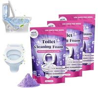 Limpiador de inodoro FizzClean - Espuma de limpieza de inodoro Fizz Clean,Espuma FizzClean de acción instantánea para un inodoro reluciente sin esfuerzo, Elimina las manchas en 20 minutos, Limpieza