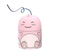 Limpiador de inodoro para el interior del cuenco del baño, limpia automáticamente el tanque del inodoro, aroma fresco, diseño en forma de dinosaurio, suministros de limpieza loca con cuerda (rosa)