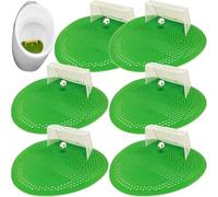 Limpiador De Inodoros De Fútbol, 6 Piezas, Estera De Filtro Para Orinal Estilo Portería De Fútbol, pantalla De Orinal, Antiolor, Limpiador De Inodoros Masculino De Fútbol, protectores Contra