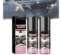 Limpiador de interior de coche,limpiador y abrillantador de interior de coche de 100 ml,rejuvenecimiento total del limpiador de interior de coche (2PCS)