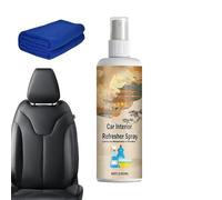 Limpiador de interior de vehículos, 100 ml, limpiador de alfombras, limpieza profunda, restaurador para eliminar manchas, alfombras, tela, asiento de cuero, restauración