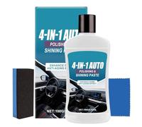 Limpiador De Interior Del Coche | Crema Detalladora De Larga Duración 100g,Limpiador De Interior Del Vehículo - Para El Salpicadero Cuero Accesorios Asiento Cuidado Automóvil Paneles Duros Y Mante