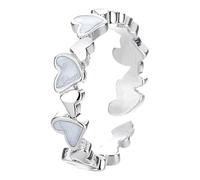 Limpiador de joyas Anillos Mujer Diseño High End Moda Dulce Personalidad Open Ring Versatile Ring Aligar Anillos Joyería, A, Metal, Sin piedras preciosas