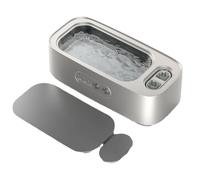 Limpiador de joyas, Máquina de limpieza ultrasónica de gafas, de doble compartimento, for joyería, gafas, lavadora de vibración de alta frecuencia de tercera marcha,para retenedores, gafas, relojes