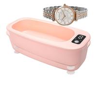 Limpiador de joyas Máquina ultrasónica Máquina de limpieza de joyas multiusos ABS Depurador ultrasónico Limpiador de joyas eléctrico pequeño Máquina de limpieza ultrasónica Gafas Joyería Tirantes Relo