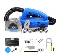 Limpiador de juntas de baldosas cerámicas, máquina eléctrica para limpiar juntas de baldosas con rebote automático, herramienta para ranurar huecos de baldosas con cubierta transparente