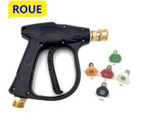 Limpiador de lavadora de alta presión para pistola Karcher, pistolas de agua de 1/4 "de rápido con cañón de espuma, pistola de limpieza de coche para Parkside Lavor Bosch Azul