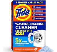 Limpiador de lavadora de Tide para lavadoras de carga frontal y superior, caja de 5 quilates (el embalaje puede variar)