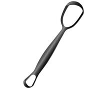 Limpiador de lengua de acero inoxidable, 1 pieza plateada para control de , instrumento de higiene con agarre ergonómico, cuidado personal, pulidor manual para mujeres, padres y hogar