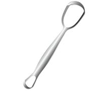 Limpiador de lengua, de acero inoxidable, con forma de abanico, elimina el mal aliento y es fácil de usar con diseño portátil, herramienta de cuidado para hombres, mujeres, adolescentes, adultos, uso