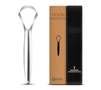 limpiador de lengua HOKIN para adultos, Raspador lengua de acero sin manchas, Tratamiento mal aliento, Tongue Scraper Cleaner 100% metálico, Cepillador de lengua para hombres y mujeres (1 piezas)