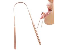 Limpiador De Lengua,Limpiador En Forma De U,Herramienta De Higiene Para La Lengua De Acero Inoxidable - Para Mujeres Y Hombres Cuidado Del Mal Aliento Higiene Bucal Salud Uso Diario Mañana Y Noche