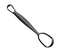 Limpiador de lengua para adultos, raspador de lengua de metal para el cuidado, diseño en forma de abanico que reduce el mal aliento, mejora la higiene, limpieza diaria, cuidado fácil de viajar para