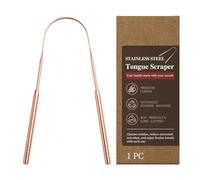 Limpiador De Lengua | Raspador Ergonómico Con Forma De U | Limpiador De Lengua De Acero Inoxidable,Para Mujeres Y Hombres Cuidado Del Mal Aliento Higiene Bucal Salud Uso Diario Mañana Y Noche