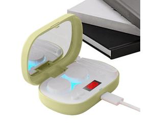 Limpiador de lentes de contacto - 3.54 In UV Light Cleaner with Technology LED Display | USB recargable Contact Five Adjustable Speeds | Smart Soft Lens, 1100mAh Battery, Type-C Charging, 5 T