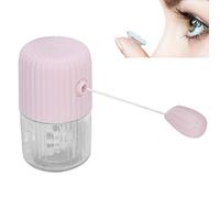 Limpiador de Lentes de Contacto, Contenedor de Limpieza de Lentes de Contacto de Rotación Manual para Uso Diario con la Solución de Cuidado, Eliminación de Lentes Blandas, Lentes Duras,(Rosa)