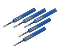 Limpiador de limpieza rápida QuickClean-2.5-5P de Fluke Networks para conectores y caras finales SC, ST, FC, E2000 de 1.25 mm (paquete de 5), accesorio de probador de fibra