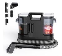 Limpiador de manchas para alfombras y tapicería, 600 W, 20 kPa, limpiador de tapicería portátil con función de pulverización, cepillo y succión, ideal para sofás, alfombras, colchones y asientos de