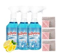 Limpiador De Manchas Stubborn,Limpieza De Espuma Multiusos,Potente Spray Descalcificador De BañO,Spray Limpiador De Espuma De BañO,Para BañO,TuberíAs,Vidrio,BáScula,Manchas De Agua (3PCS)