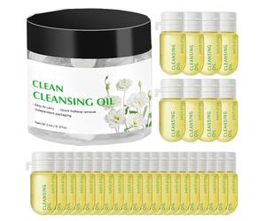 Limpiador de Maquillaje - Limpiador de facial tamaño de viaje 28 piezas | de limpieza facial, de para la cara, Desmaquillador de ojos, Cuidado de la piel, Bálsamo desmaquillador, Jabón facia