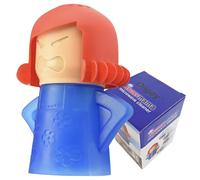 Limpiador de microondas Angry Mama solo con agua y vinagre limpia tu cocina de forma fácil y segura sin vapor químico, removedor de vapor reutilizable Oligey como bonita herramienta y regalo para