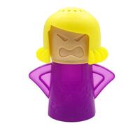 Limpiador de microondas con diseño de madre enojada, limpiador a vapor para microondas, con vinagre y agua