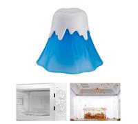 Limpiador de microondas PP Volcano 14x14x12cm Herramienta de cocina - Dispositivo de limpieza a vapor de alimenticio con calentamiento de vinagre, eliminación de olores, limpieza de grasa |