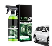 Limpiador De Neumáticos - 120ml Spray para Brillar y Recubrir Llantas - Limpiador con Acabado de Alto Brillo,Uso Para Coche, Vehículo, RV, Urbano, Todoterreno, Hogar, Exterior Y Garaje