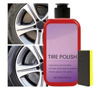 Limpiador de neumáticos y llantas, 100 gramos de protección, crema para lavado de coches y limpieza de llantas, para reparación al aire libre de fábrica, patio, entrada, taller, garaje